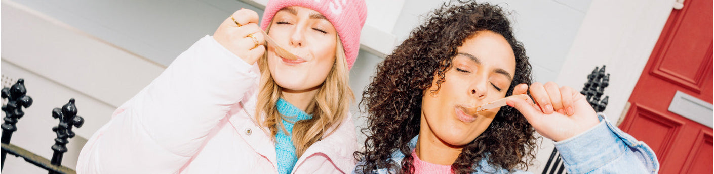 Nick's ice cream pint Swedish Munchies on a table